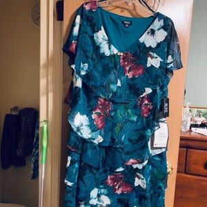 BRAND NEW Teal Multi  layered dress